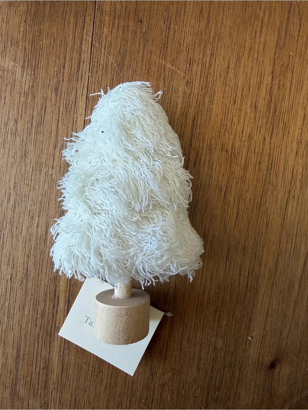 Target holiday Decorative tassel Tabletop Trees - Green, pink and Cream Set